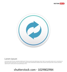 Reload Icon Hexa White Background icon template