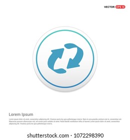 Reload Icon Hexa White Background icon template