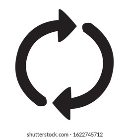 reload icon illustration isolated vector sign symbol black color