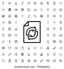 reload icon illustration isolated vector sign symbol. Company icons vector set.