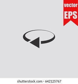 Reload icon infographic isolated in flat style.Vector illustration.