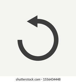 Reload icon isolated on white background. Vector illustration. Eps 10.