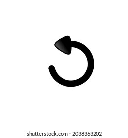 Reload icon isolated white background