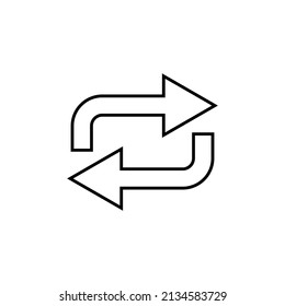 Reload icon in line style