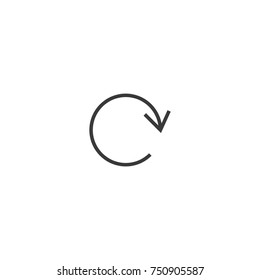 reload Icon. line style vector illustration