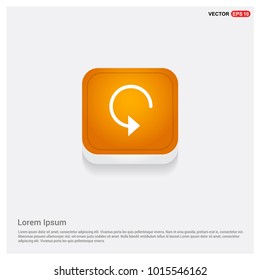 Reload Icon Orange Abstract Web Button