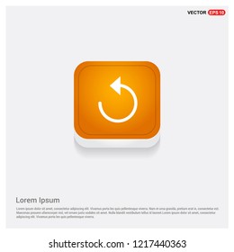 Reload Icon Orange Abstract Web Button - Free vector icon