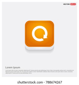 Reload Icon Orange Abstract Web Button