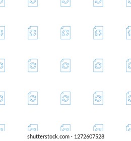 reload icon pattern seamless white background. Editable line reload icon. reload icon pattern for web and mobile.