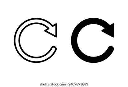 Reload icon, Refresh symbol vector for web site Computer and mobile app