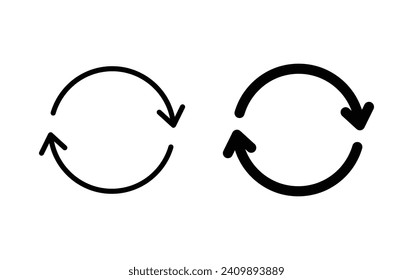 Reload icon, Refresh symbol vector for web site Computer and mobile app