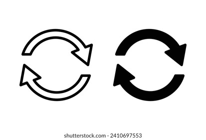 Reload icon, refresh icon vector for web site Computer and mobile app