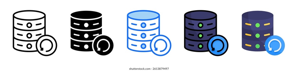Reload Icon Set Multiple Style Collection