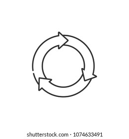 Reload icon. Simple element illustration. Reload symbol design from Ecology collection set. Can be used in web and mobile on white background