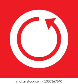 Reload icon, stock vector illustration, EPS10.