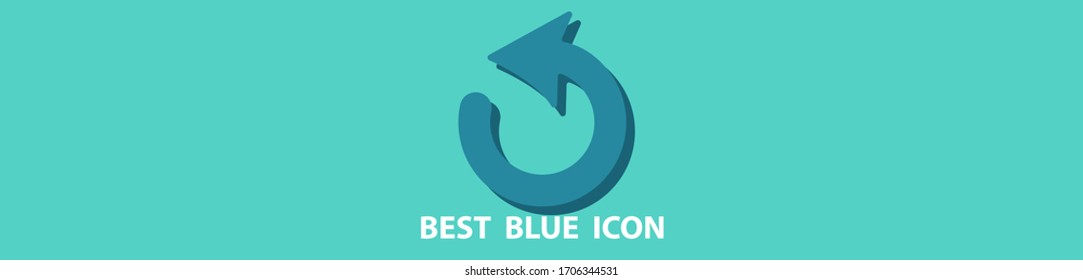 Reload icon stock vector illustration flat design.