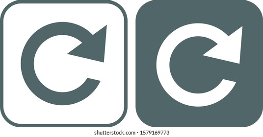 Reload icon. Reload symbol. Vector illustration