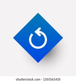 Reload icon in trendy flat style isolated on background. Reload icon page symbol for your web site design Reload icon logo, app, UI , on white background Vector.