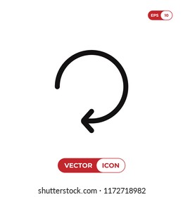 Reload icon vector