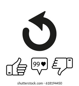 Reload icon vector