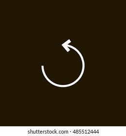 Reload icon vector, clip art. Also useful as logo, web UI element, symbol, graphic image, silhouette and illustration. Compatible with ai, cdr, jpg, png, pdf, svg and eps formats.