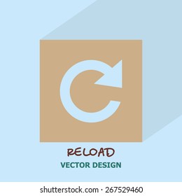 Reload icon. Vector design.
