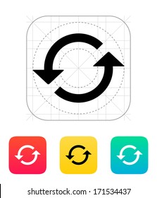 Reload icon. Vector illustration.