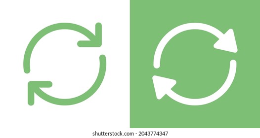 Reload icon vector illustration. Loop symbol