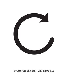  Reload icon vector. Refresh icon set. recycle vector icon symbol and arrow rotation circle in white background.