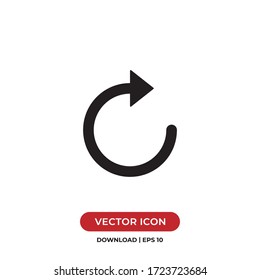 Reload icon vector. Refresh sign