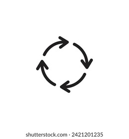 Reload icon vector. Refresh symbol icon