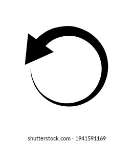 Reload icon vector. Reset illustration sign. update symbol or logo.