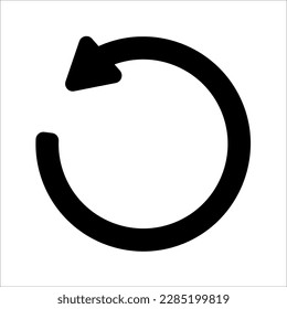Reload icon vector. Rotation icon symbol in trendy flat style isolated on white background. vector illustration