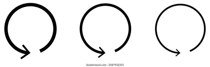 Reload the icon vector. Rotation  symbol. Reload icon. Repeat symbol. Reset signs. Refresh symbols. Reload arrow icon. Reload circle arrow. Rotation arrow icon. Vector illustration
