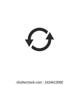 reload Icon vector sign isolated for graphic and web design. refresh symbol template color editable on white background.