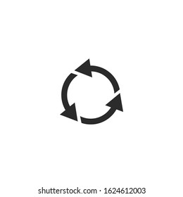 reload Icon vector sign isolated for graphic and web design. refresh symbol template color editable on white background.