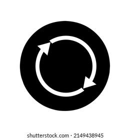 reload icon vector with simple design