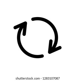 reload icon vector symbol