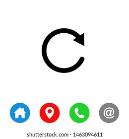 Reload icon vector, Reload symbol
