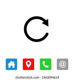Reload icon vector, Reload symbol