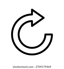 Recarregar ilustração de design de símbolo de vetor de ícone