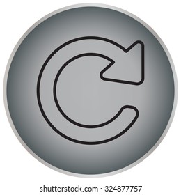 reload line icon in flat style. Refresh symbol