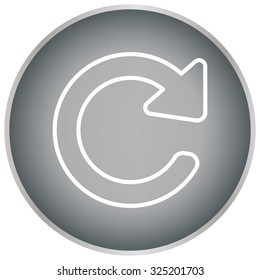 reload line icon in flat style. Refresh symbol