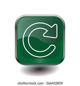 reload line icon in flat style. Refresh symbol