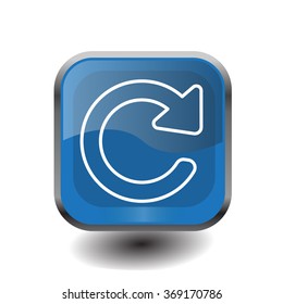 reload line icon in flat style. Refresh symbol