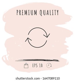 Reload - line icon. Graphic elements for your design