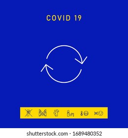 Reload - line icon. Graphic elements for your design