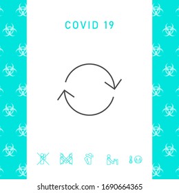 Reload - line icon. Graphic elements for your design