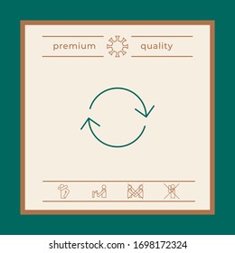 Reload - line icon. Graphic elements for your design