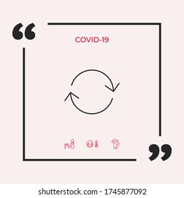 Reload - line icon. Graphic elements for your design